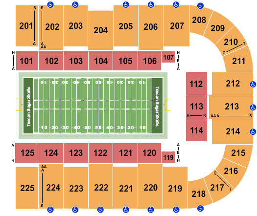 Tucson Arena At Tucson Convention Center Seating Chart