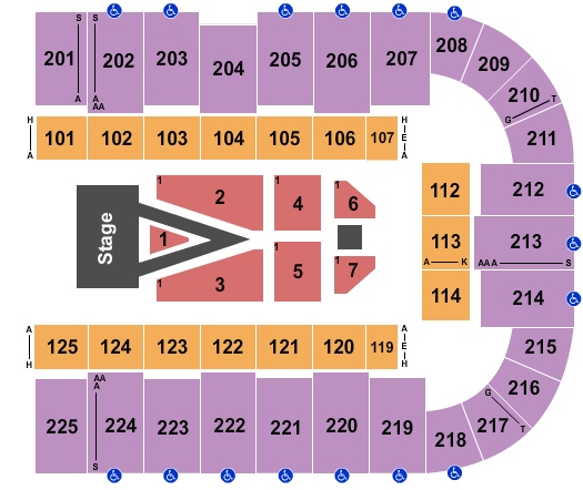 Tucson Arena At Tucson Convention Center For King And Country Seating Chart