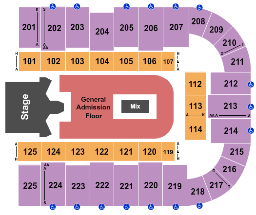 Tucson Arena At Tucson Convention Center Ghost Seating Chart