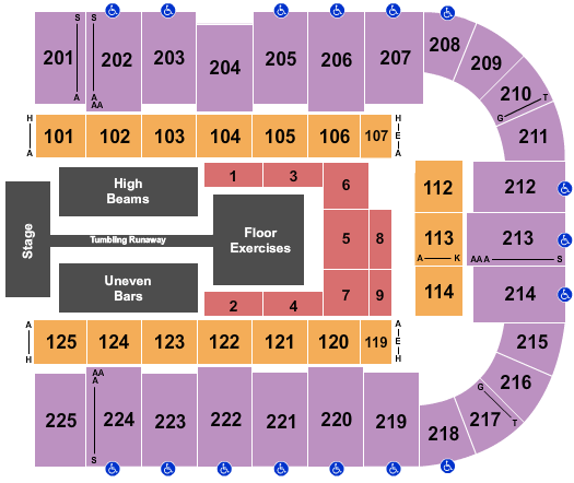 Tucson Arena At Tucson Convention Center Gold Over America Seating Chart