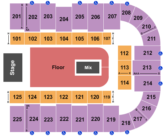 Tucson Arena At Tucson Convention Center Seating Chart