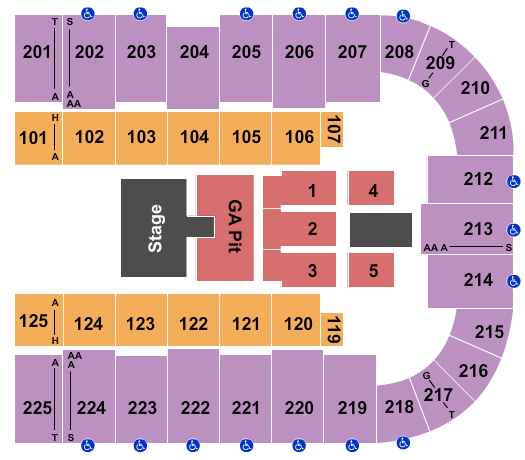Tucson Arena At Tucson Convention Center Justin Moore Seating Chart