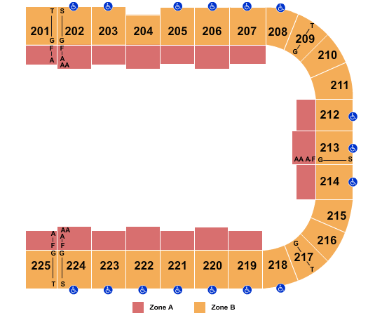Tucson Arena At Tucson Convention Center Monster Jam - IntZone Seating Chart