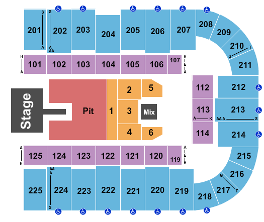 Tucson Arena At Tucson Convention Center Seating Chart