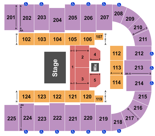 Tucson Arena At Tucson Convention Center Steve Martin Seating Chart