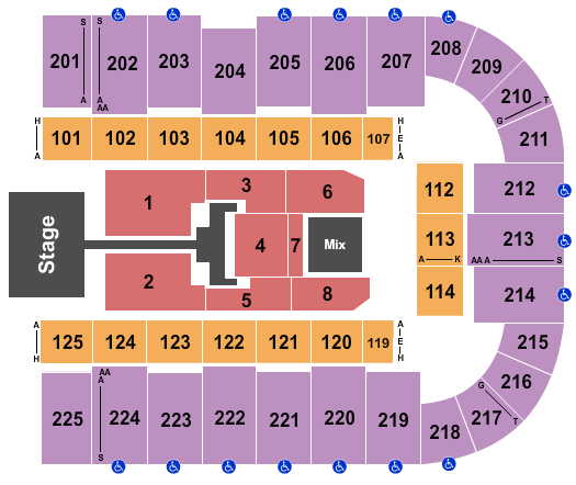 Tucson Arena At Tucson Convention Center TobyMac Seating Chart