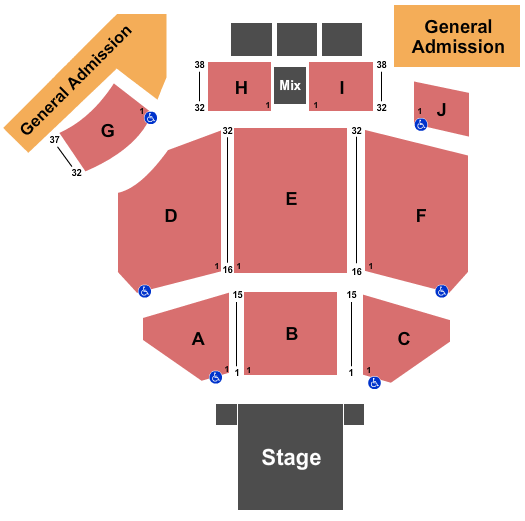 Tulalip Amphitheatre Seating Chart & Maps Seattle