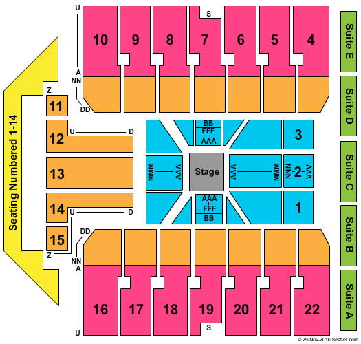 Erie Insurance Arena Center Stage Concert Seating Chart