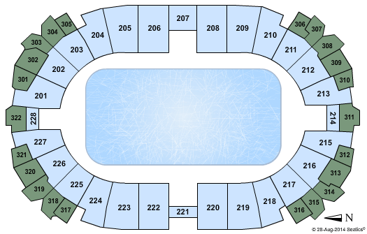 Tulsa Expo Square - Expo Center Standard Seating Chart