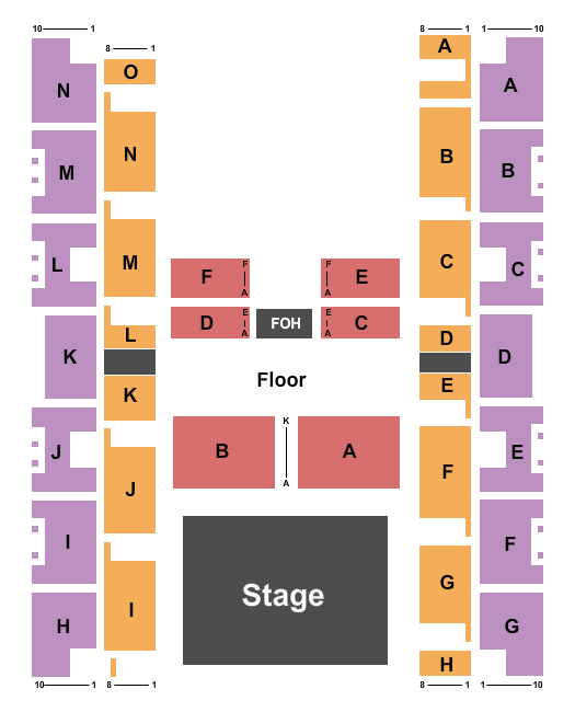 Turner Agri-Civic Center End Stage Seating Chart