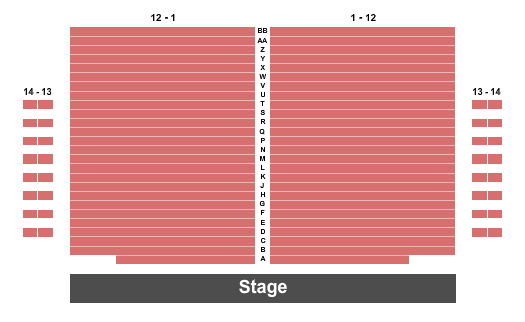 seating chart for Turner Hall Ballroom - Endstage - eventticketscenter.com
