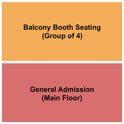 Turner Hall Ballroom GA/Booth Seating Chart
