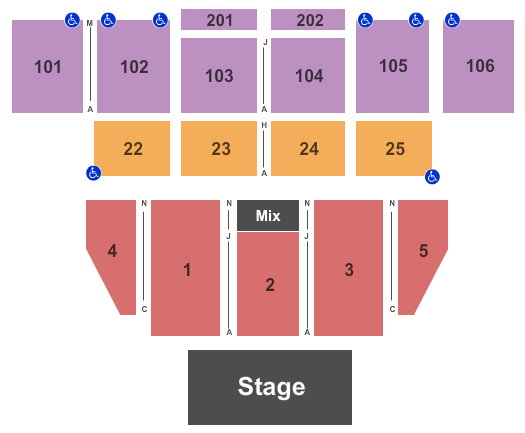 Turning Stone Resort Events Center Seating Verona