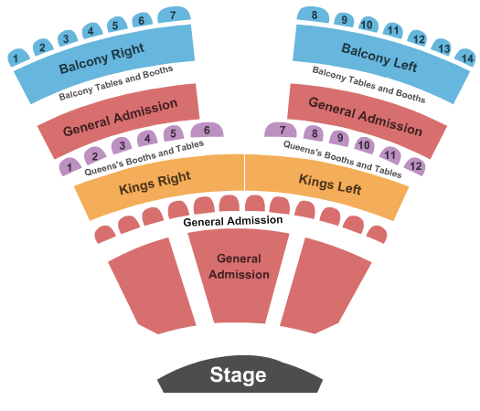 The Showroom at Turning Stone Resort & Casino Endstage 2 Seating Chart