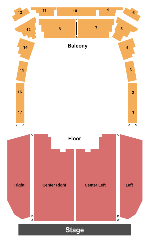 Twichell Auditorium End Stage Seating Chart