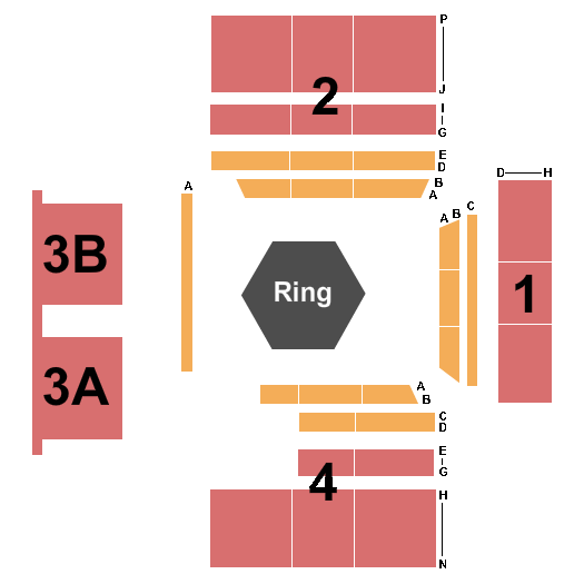Bally's Twin River Event Center Wrestling Seating Chart