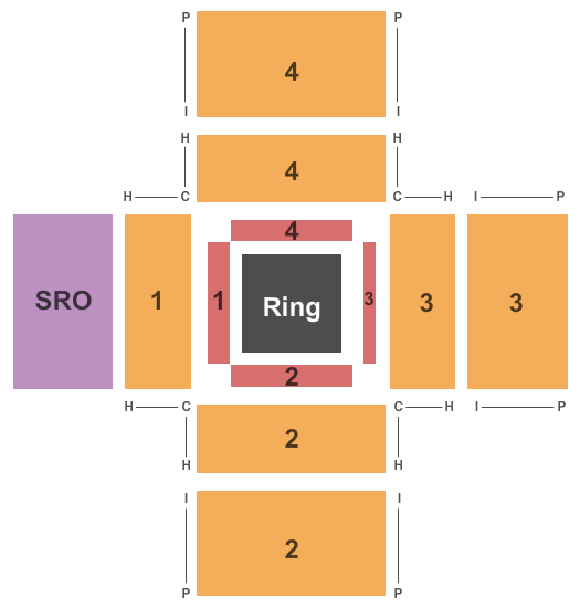 Bally's Twin River Event Center Boxing Seating Chart