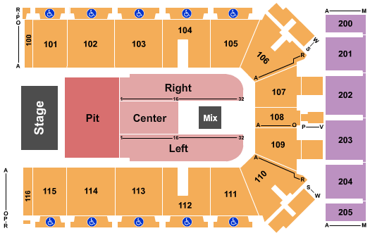 Tyson Events Center - Fleet Farm Arena Seating Chart