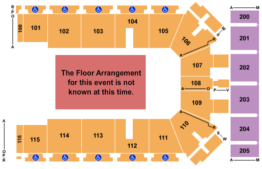 Tyson Events Center - Fleet Farm Arena Generic Floor Seating Chart