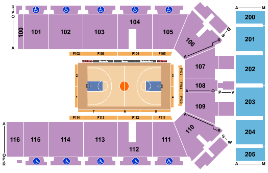 Tyson Events Center - Fleet Farm Arena Basketball - Globetrotters Seating Chart