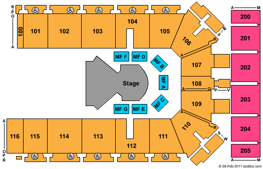Tyson Events Center - Fleet Farm Arena Dralion Seating Chart