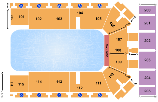 Tyson Events Center - Fleet Farm Arena Disney On Ice-2 Seating Chart