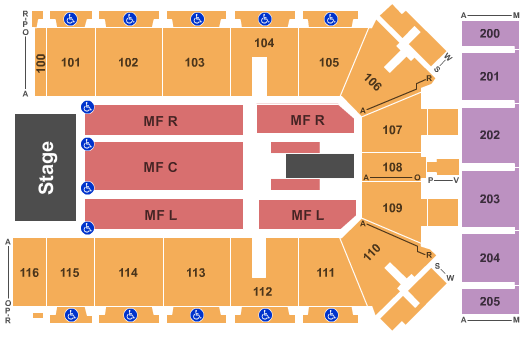 Tyson Events Center - Fleet Farm Arena Endstage 2 Seating Chart
