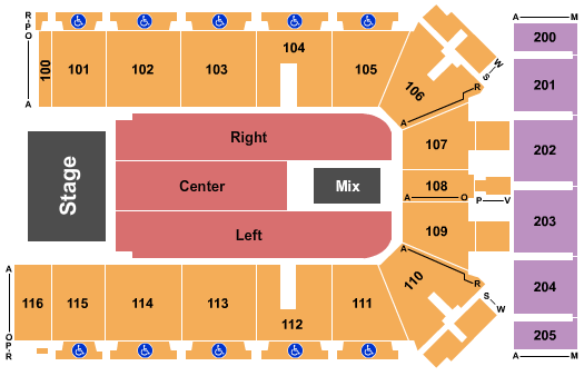 Tyson Events Center - Fleet Farm Arena Endstage 4 Seating Chart