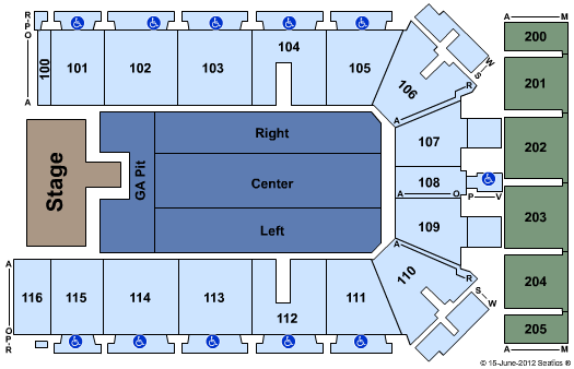Tyson Events Center - Fleet Farm Arena Eric Church Seating Chart