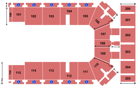 Tyson Events Center - Fleet Farm Arena Full GA Seating Chart