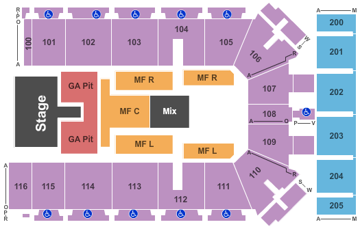 Tyson Events Center - Fleet Farm Arena Justin Moore Seating Chart