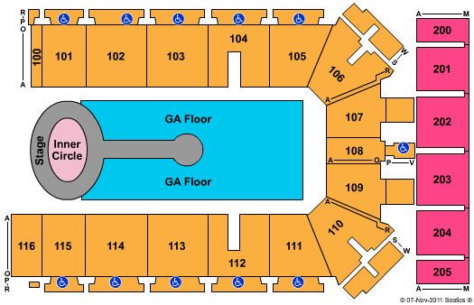Tyson Events Center - Fleet Farm Arena Lady Antibellum Seating Chart