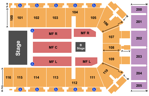 Tyson Events Center - Fleet Farm Arena Little Big Town Seating Chart