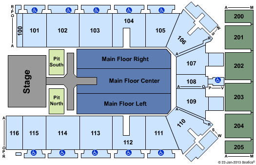 Tyson Events Center - Fleet Farm Arena Luke Bryan 2 Seating Chart