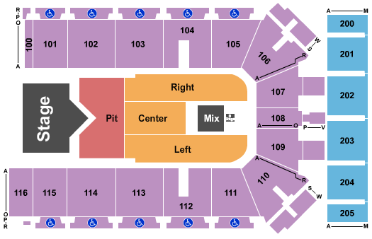 Tyson Events Center - Fleet Farm Arena Sam Hunt Seating Chart