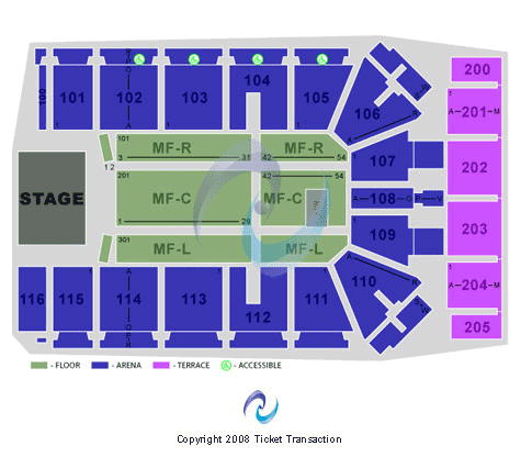 Tyson Events Center - Fleet Farm Arena Neil Diamond Seating Chart