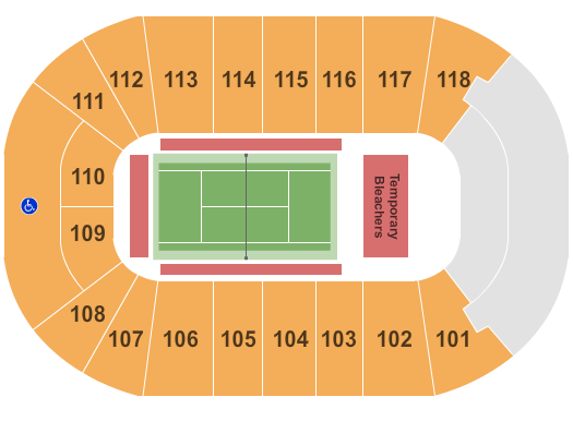 UBC Thunderbird Arena Tennis Seating Chart