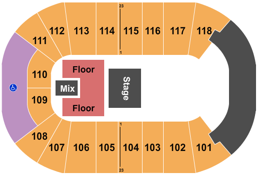 UBC Thunderbird Arena Kidz Bop Live Seating Chart