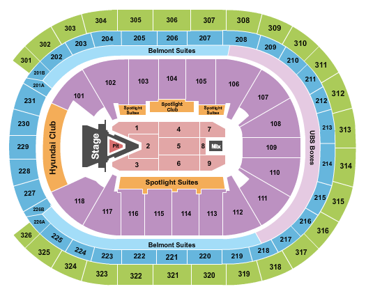 UBS Arena Aerosmith 2023 Seating Chart