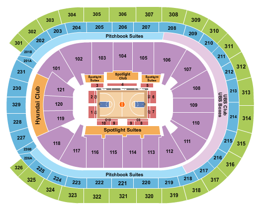UBS Arena Basketball 2 Seating Chart