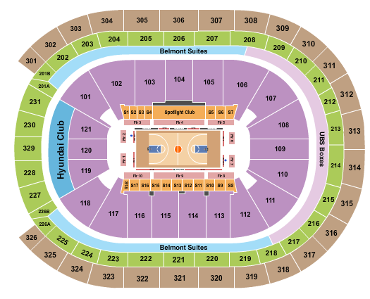 UBS Arena Basketball Seating Chart