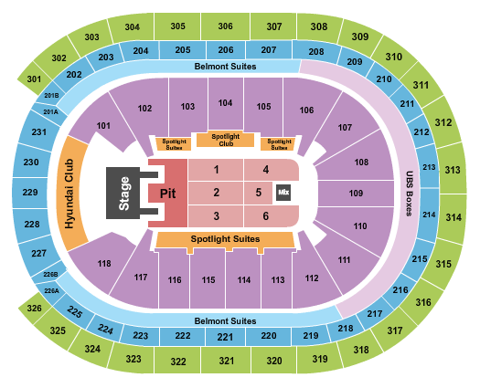 UBS Arena Blink 182 Seating Chart