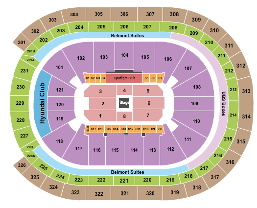 UBS Arena Center Stage 1 Seating Chart