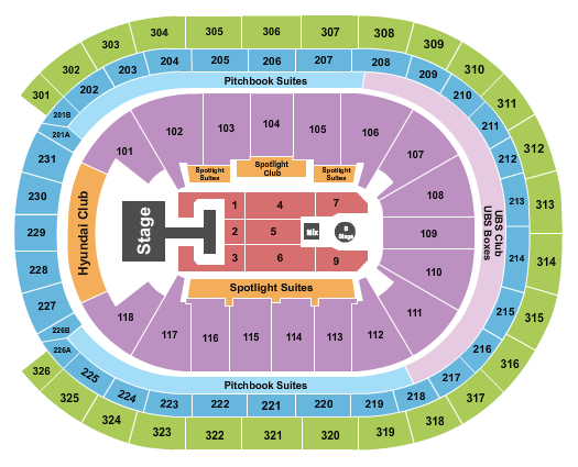 UBS Arena Descendants & Zombies Seating Chart