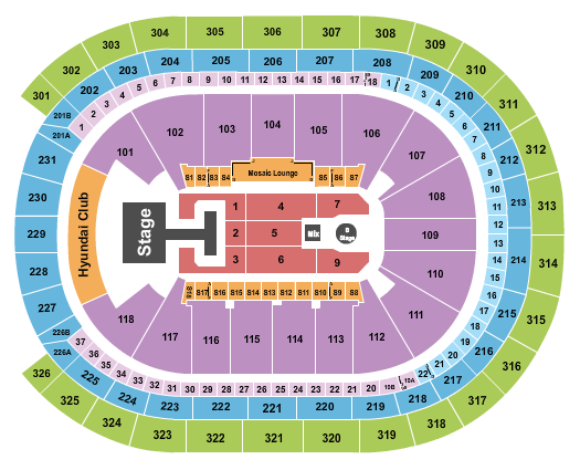 UBS Arena Descendants & Zombies Seating Chart