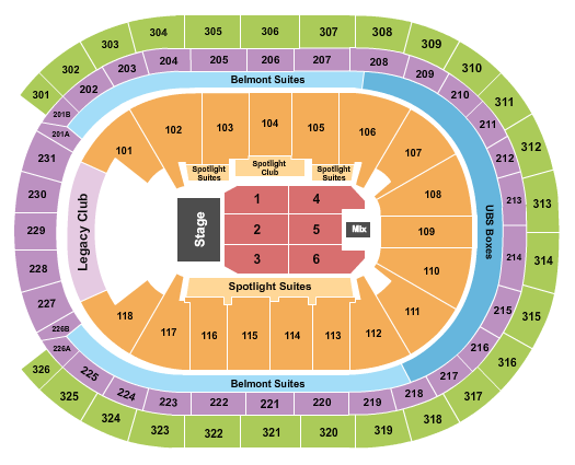 UBS Arena Endstage 3 Seating Chart