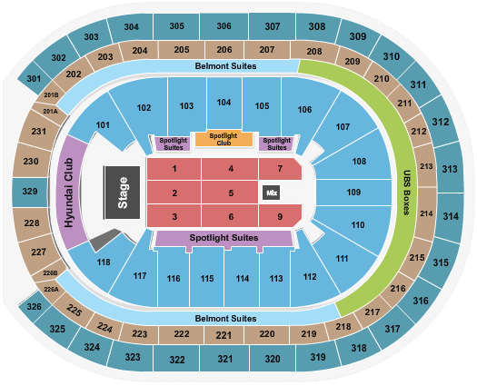UBS Arena Endstage 4 Seating Chart