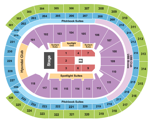 UBS Arena Endstage 5 Seating Chart