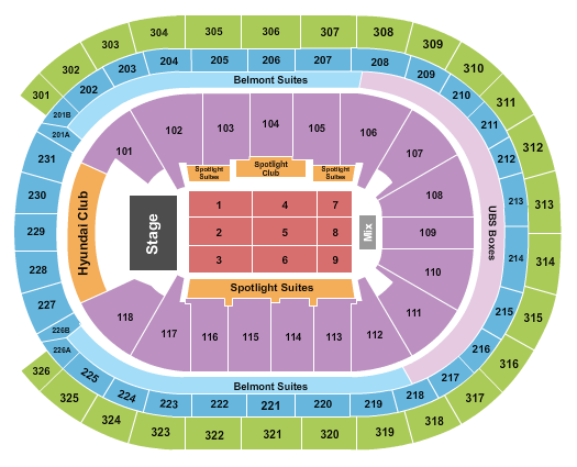 UBS Arena Endstage 6 Seating Chart