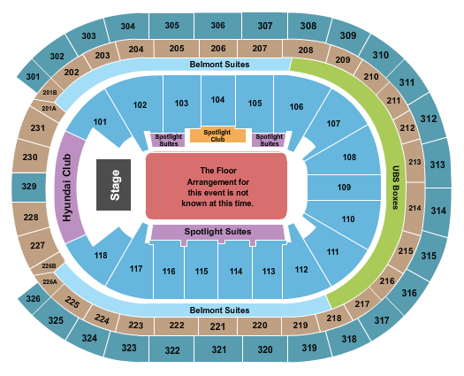 UBS Arena Generic Floor Seating Chart